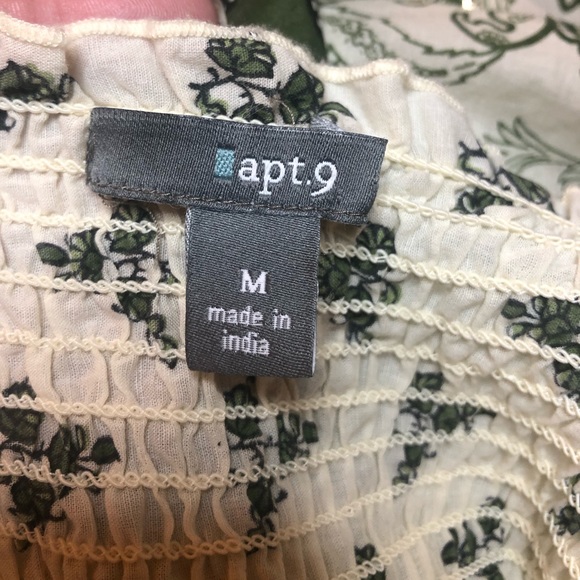 Apt 9 ruched peasant top - Picture 6 of 6